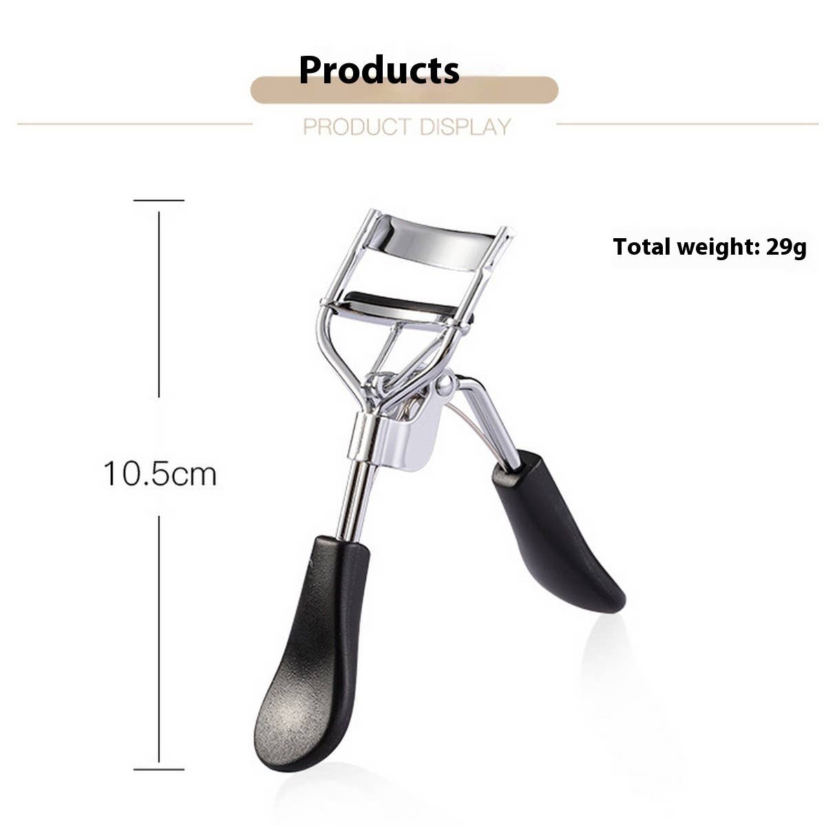 Portable Lash Curler, Long-Lasting Curl, Stainless_CWMM8048
