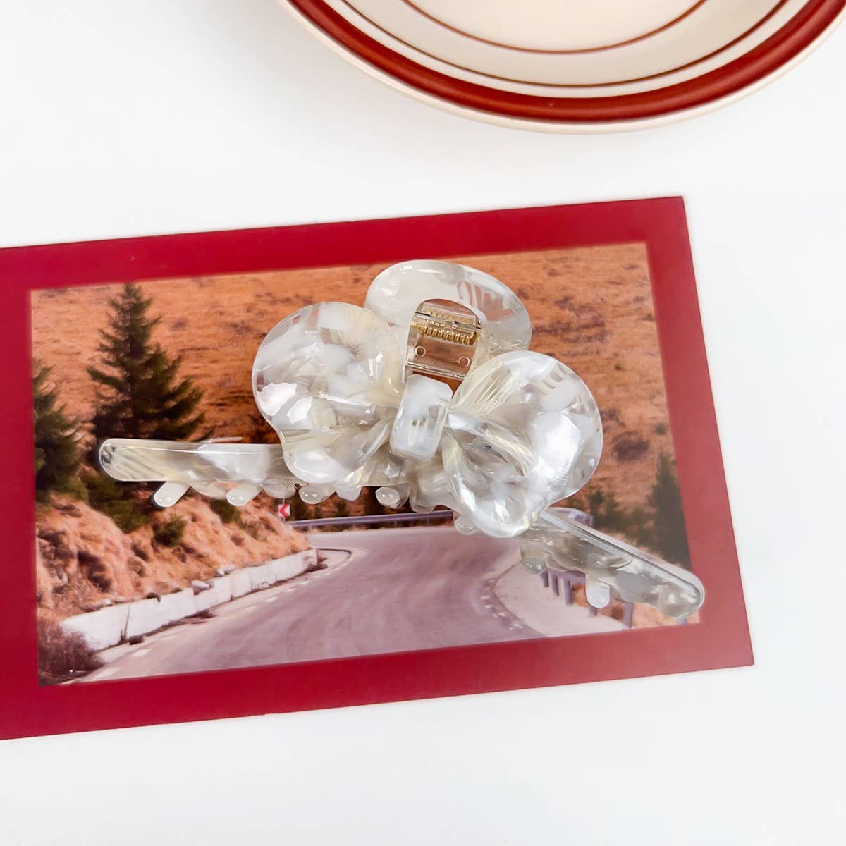 AESTHETIC AND HIGH-END SWEET BOW HAIRPIN_CWAHA1587