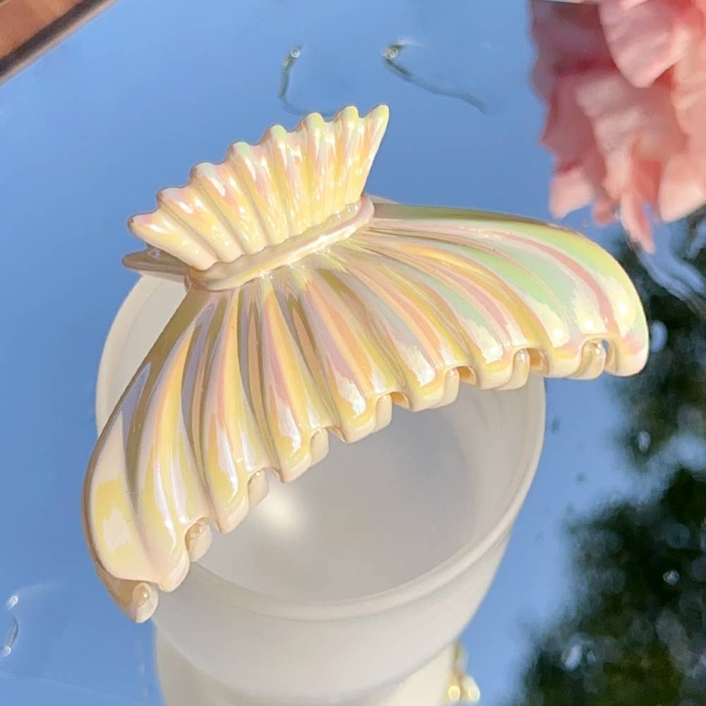 Candy gradient color fish tail bow tie hair grab