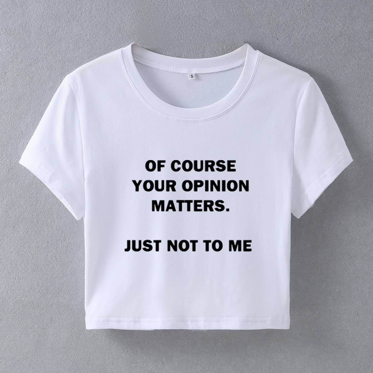 Street style INS trendy slim fit crop tee