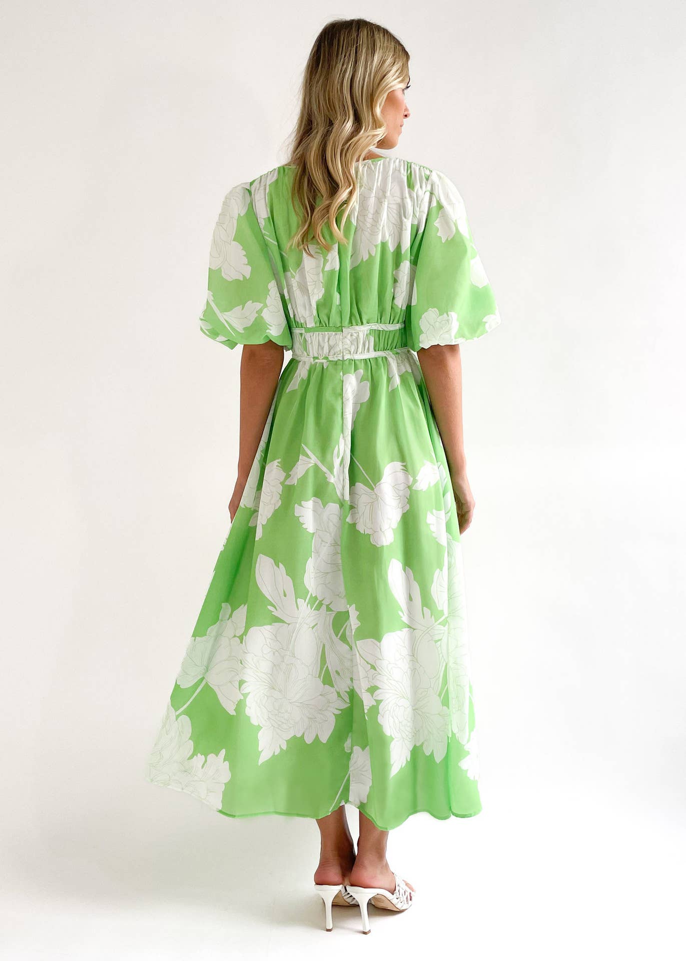 PRINTED LONG COUTURE DRESS