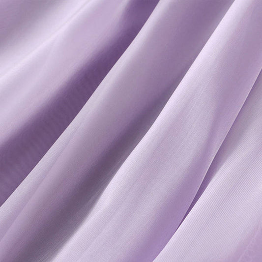 SHINY SILK PEARLESCENT FLOWER PETAL SKIRT