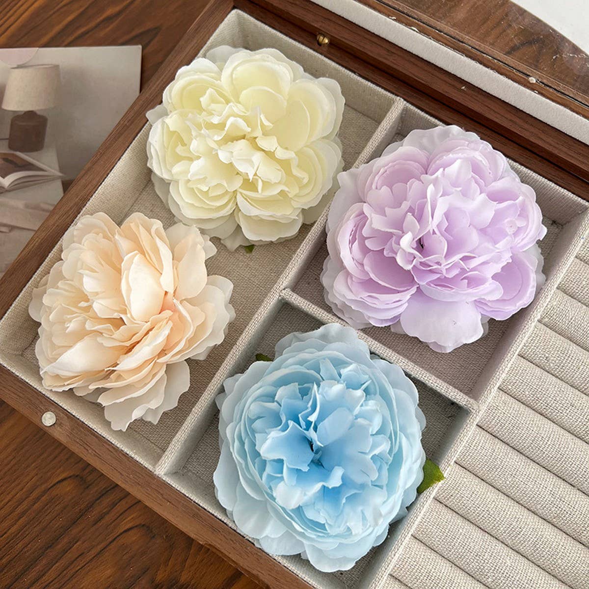 FRENCH ROSE CLIP STYLE HALF-TIED HAIR HAIRPINS_CWAHA1172