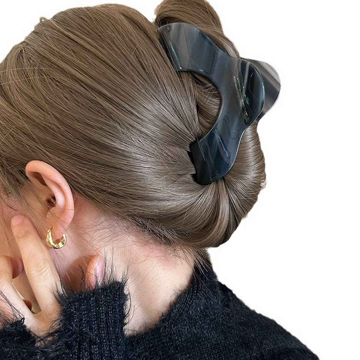 SMALL ARCHED SEMICIRCLE SIMPLE HAIRPIN_CWAHA2373