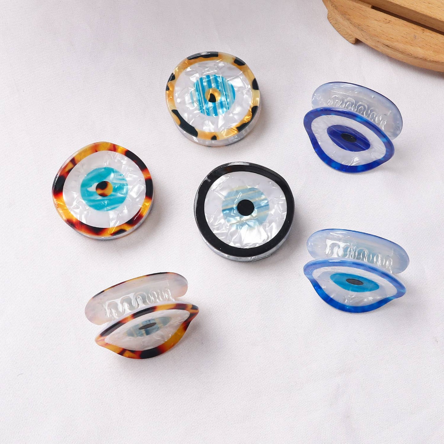 Evil Eye Acetate Hair Claw - Creative & Elegant_CWAHA0309
