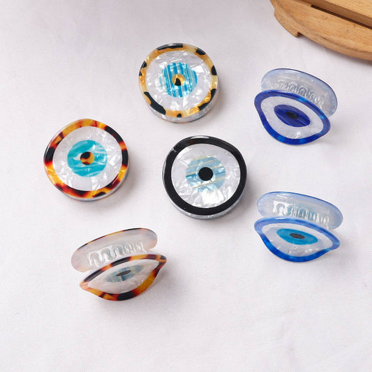 Evil Eye Acetate Hair Claw - Creative & Elegant_CWAHA0309