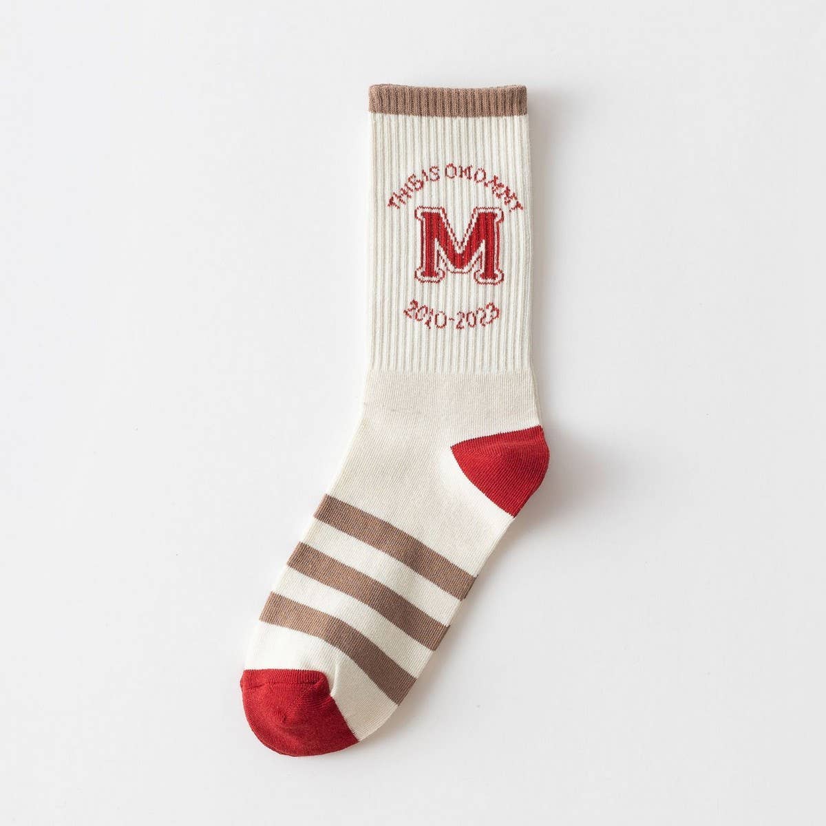 NEW LADIES CARTOON SMILEY FACE LETTER SOCKS