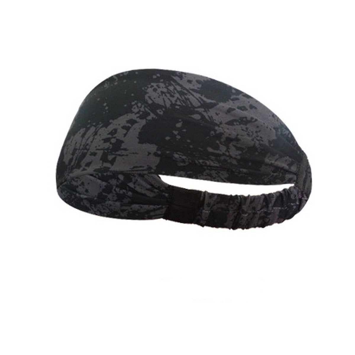 Wide Printed Sports Headband for Yoga & Workouts