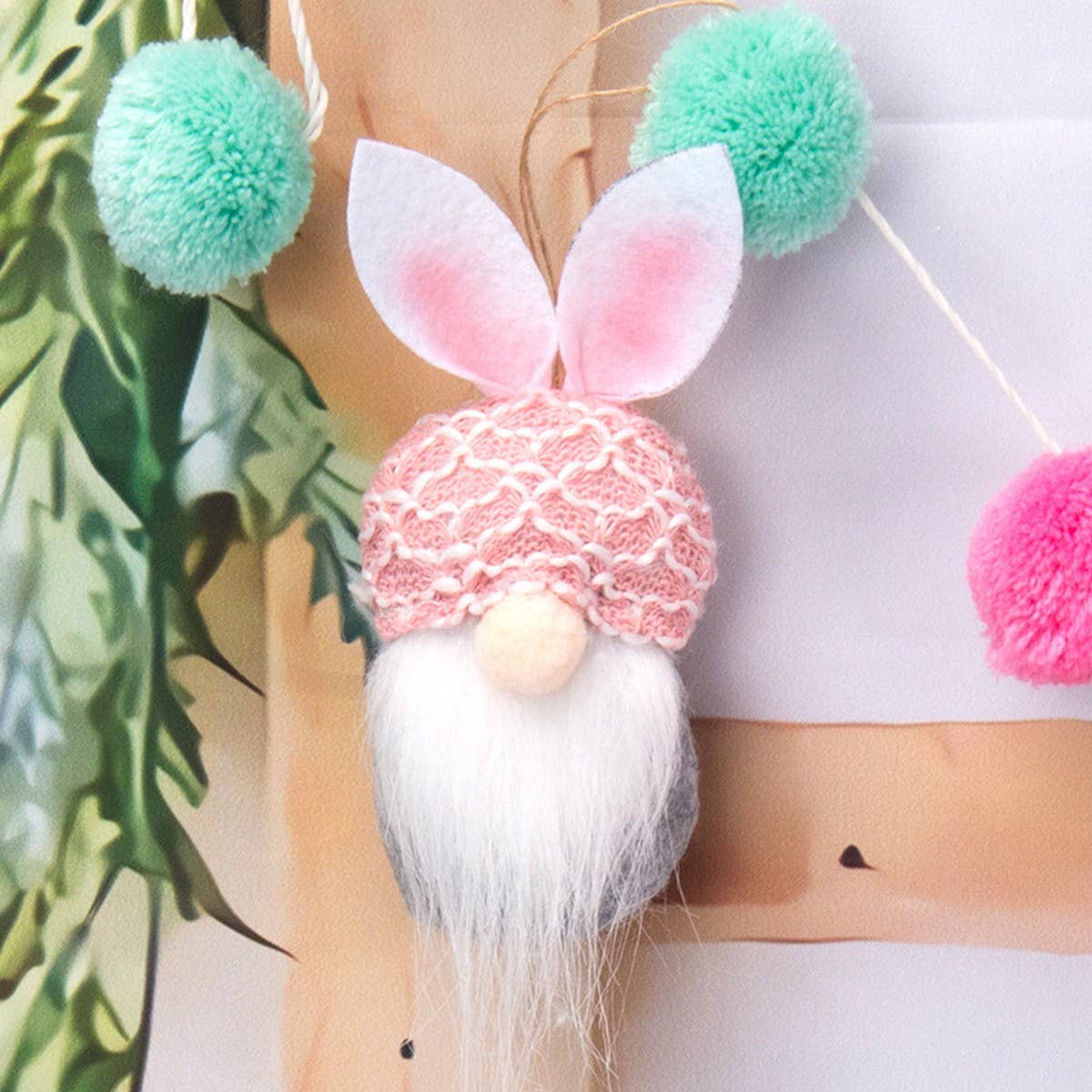 EASTER GNOME RUDOLPH PENDANT BUNNY ORNAMENT