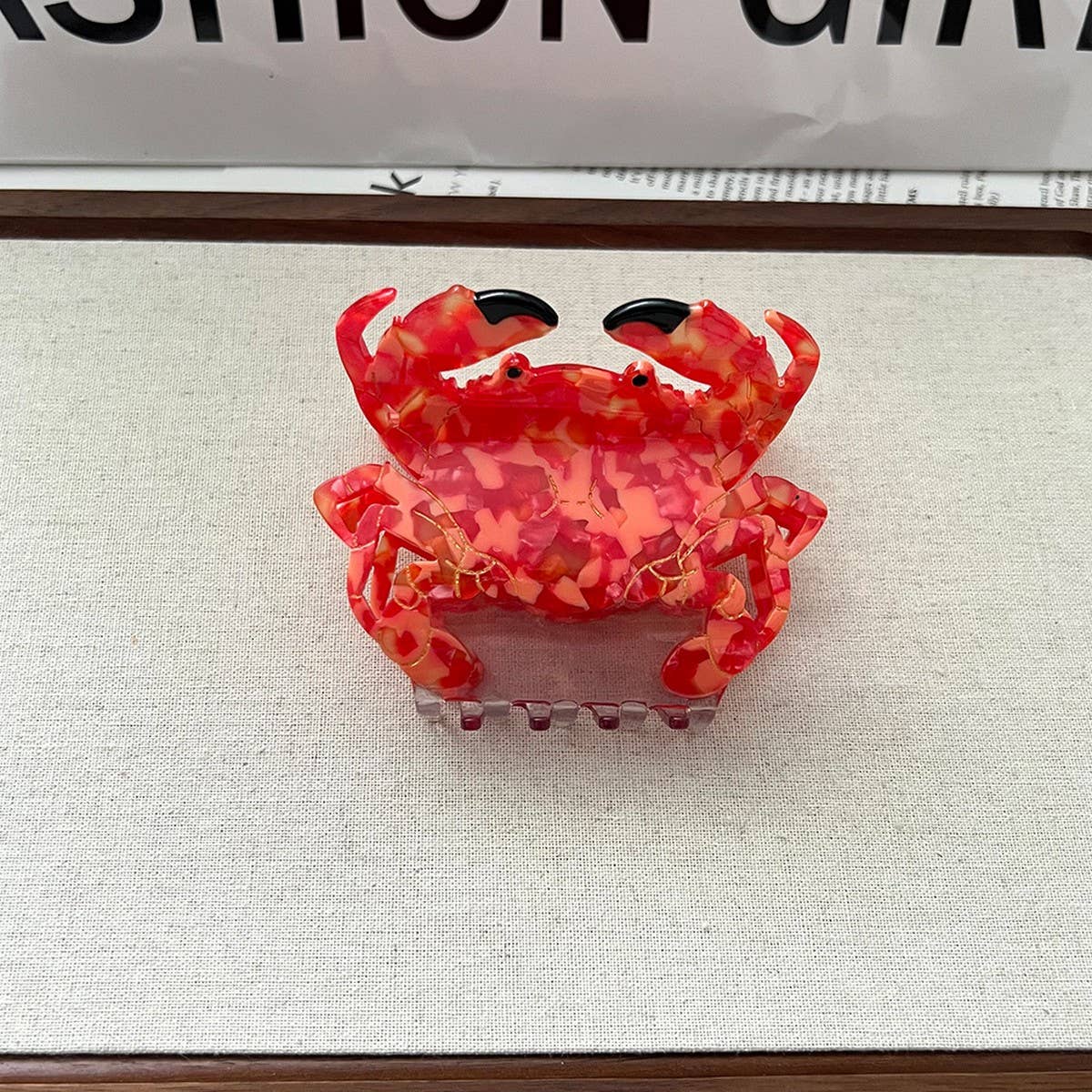 Crab Acetate Hair Claw - Cute Medium Duckbill Clip