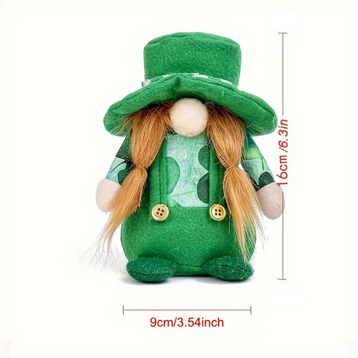 ST. PATRICK'S DAY GREEN HAT DOLL ORNAMENT_CWMM3441