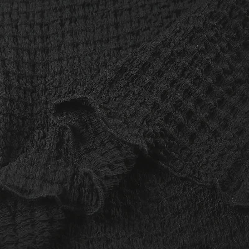 Sexy lace stitching see-through T-shirt