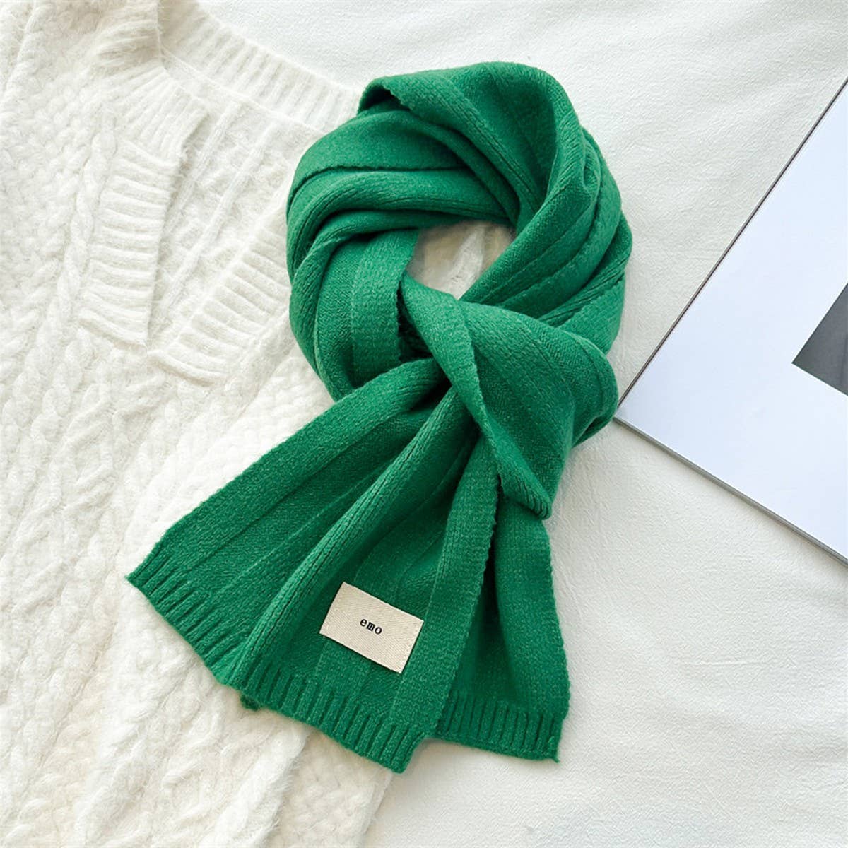 Knit Stripe Scarf - Warm Fall/Winter Unisex Scarf