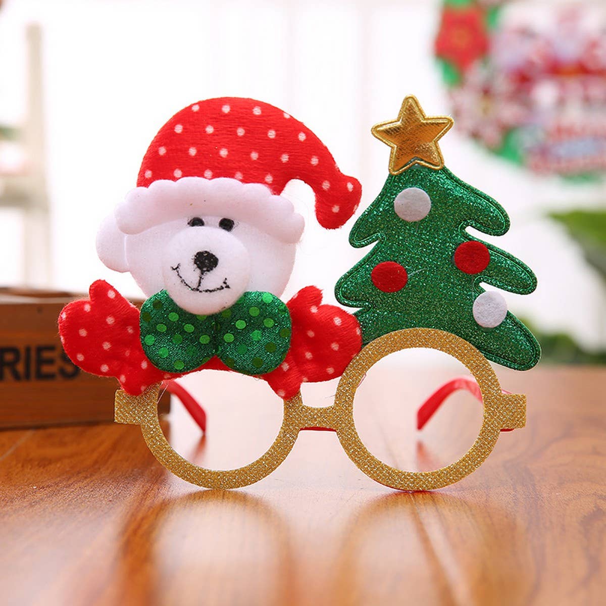 CHRISTMAS CARTOON COLORED GLASSES