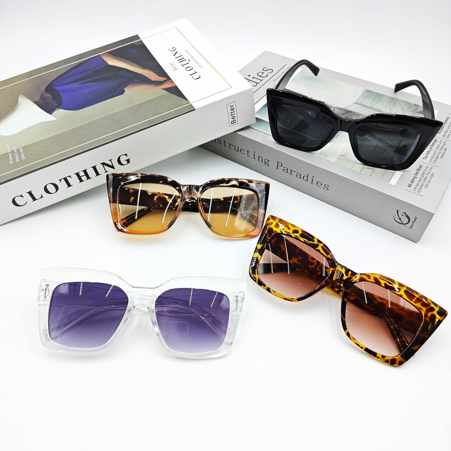 CATS EYE BIG FRAME SUNGLASSES_CWASG0129