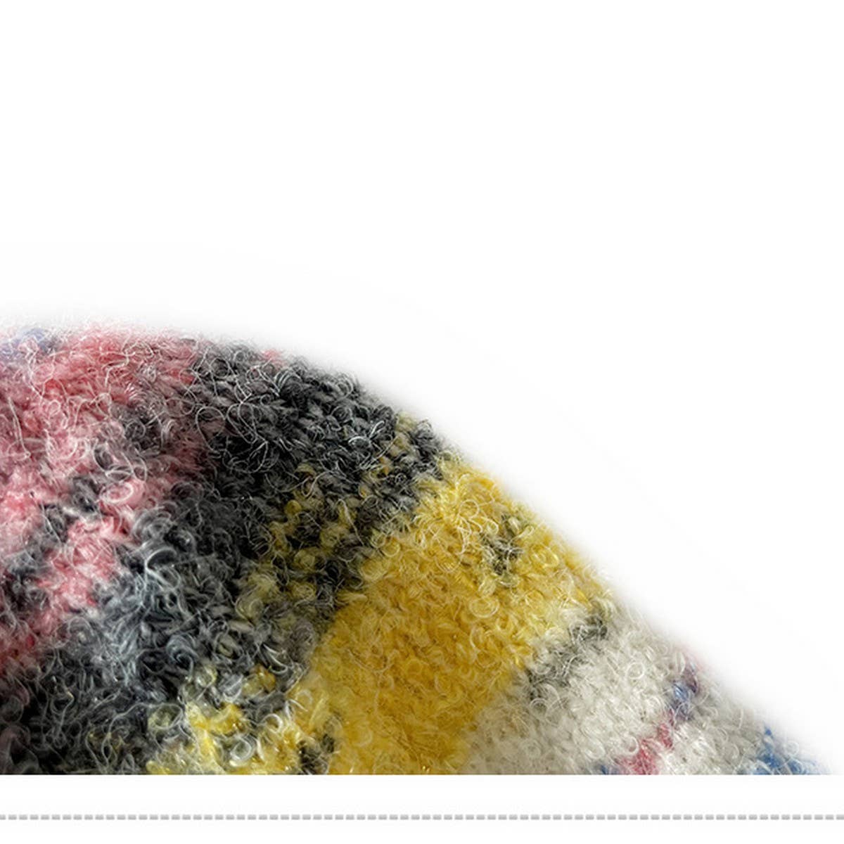 CHILDREN'S COLORFUL GRADIENT STRIPED KNITTED HAT_CWAH2058