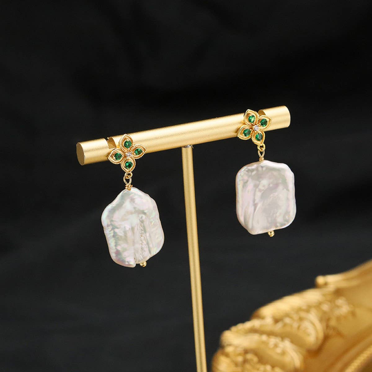 NEW NATURAL FRESHWATER PEARL EARRINGS FOR WOMEN