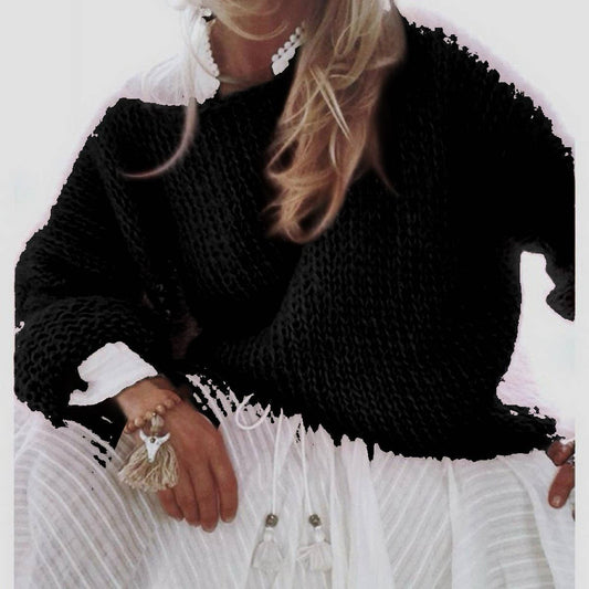 Women's Faux Mohair Knit Sweater Fall/Winter