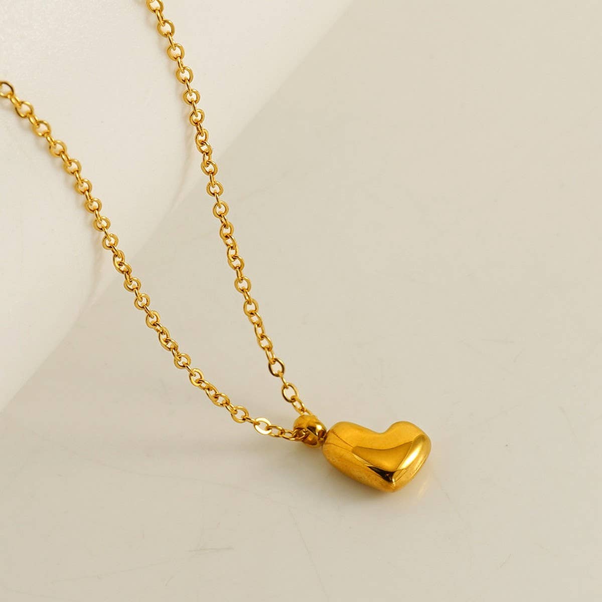 CWAJE1939_Mini Simple Bubble Letter Necklace,Gold