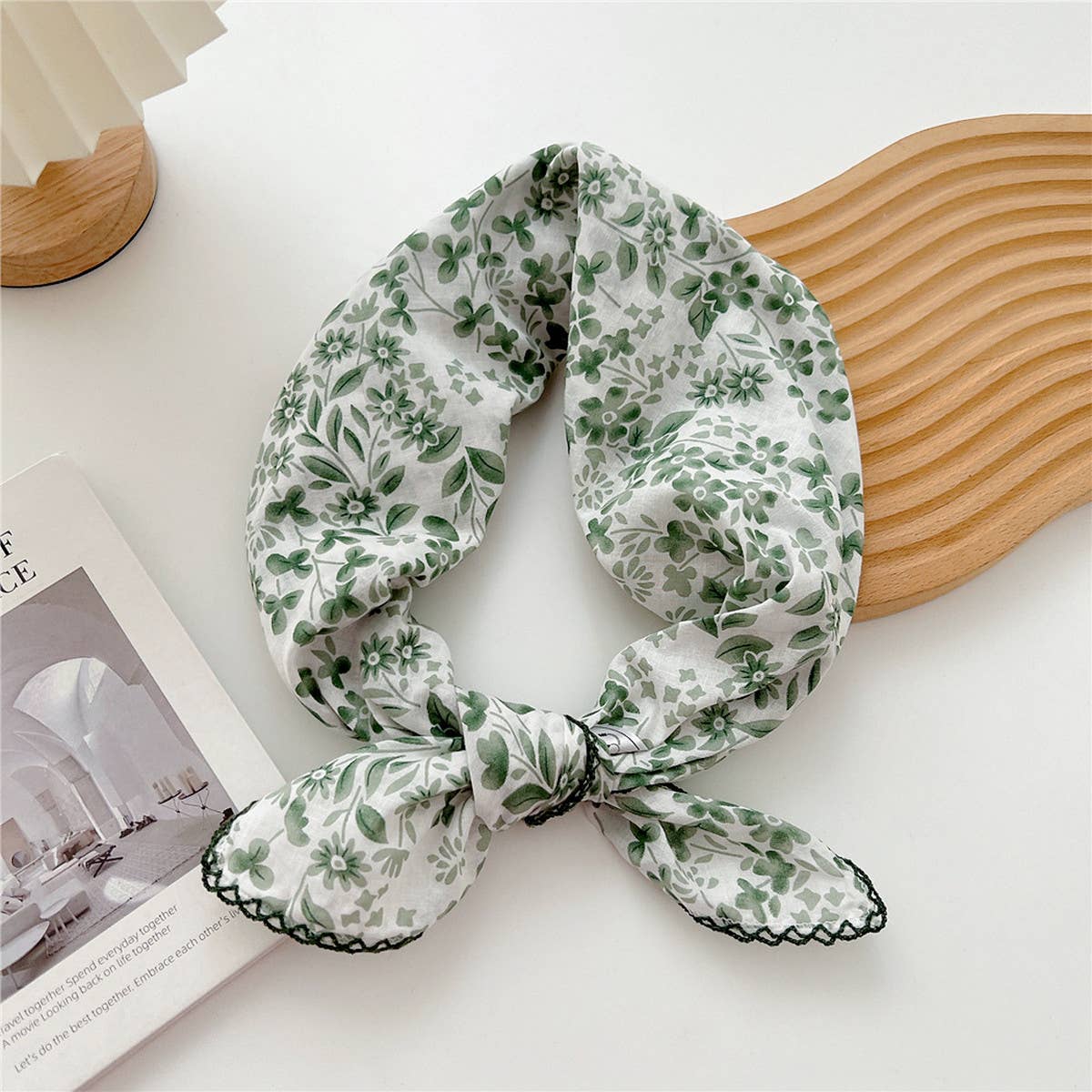 Cotton Linen Square Scarf for Women¡¯s Neck Wrap