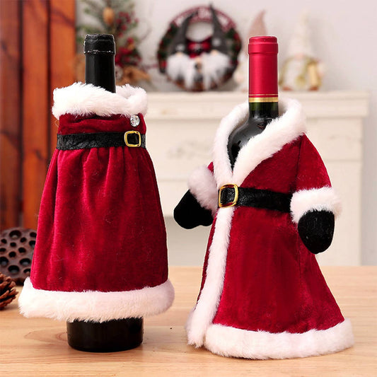 CWMM9393_CHRISTMAS DRESS CREATIVE WINE BOTTLE COVER