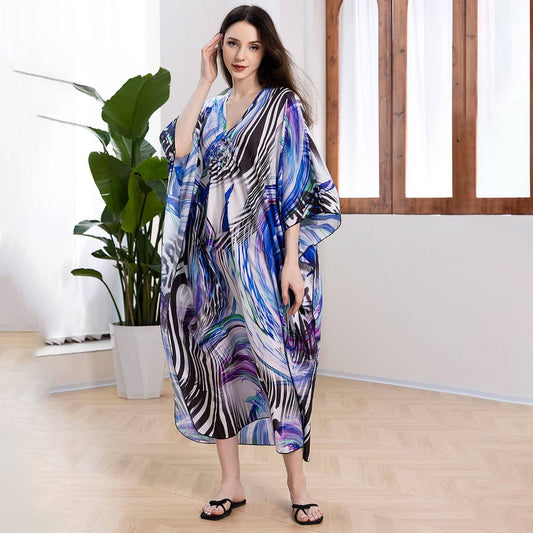 Bikini Quick-Dry Beach Cover-Up with Print_CWMM6200