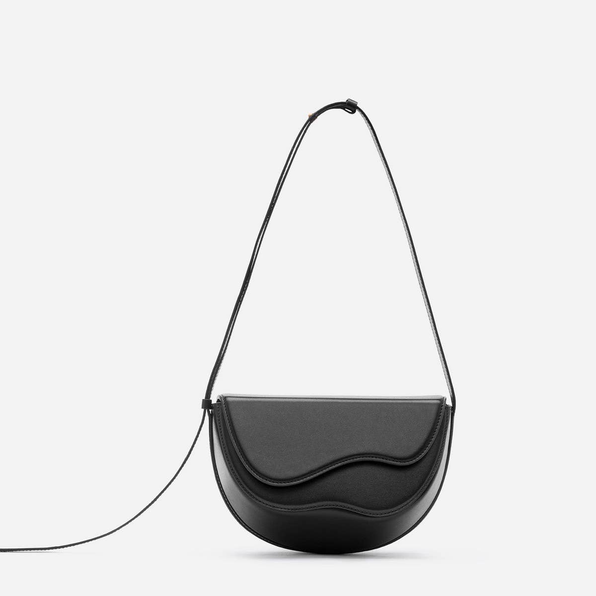 SEMI-CIRCULAR CONTRASTING SHOULDER CROSSBODY BAG_CWAB1931