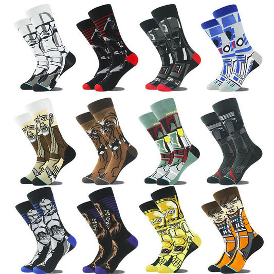 CARTOON STAR WARS SERIES CASUAL CREW SOCKS_CWAH1113
