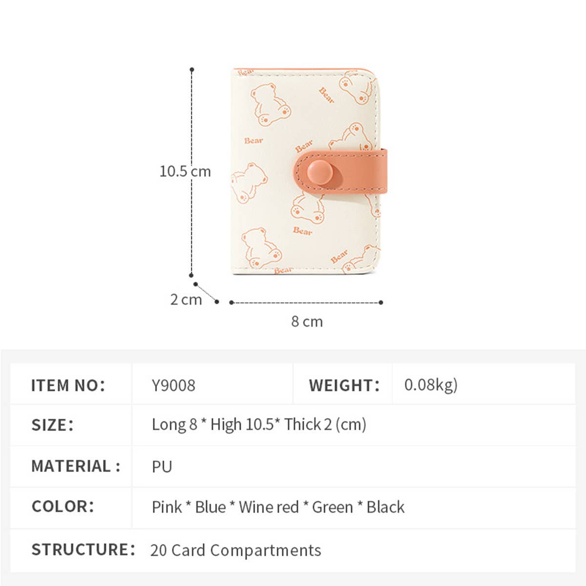 CUTE MINIMALIST AND LARGE CAPACITY WALLET_CWAB1616