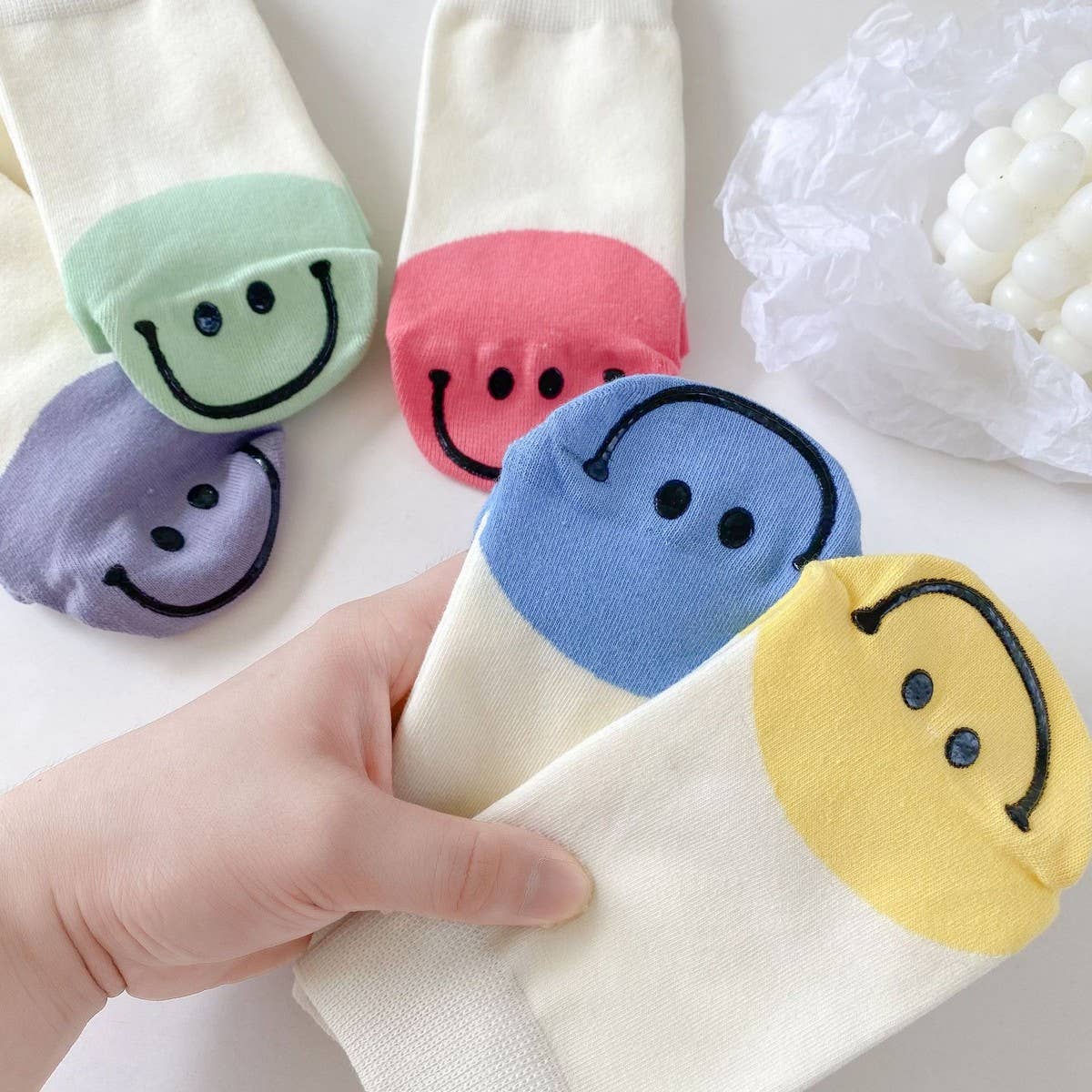 NEW HOT STAMPING SMILEY FACE SOCKS