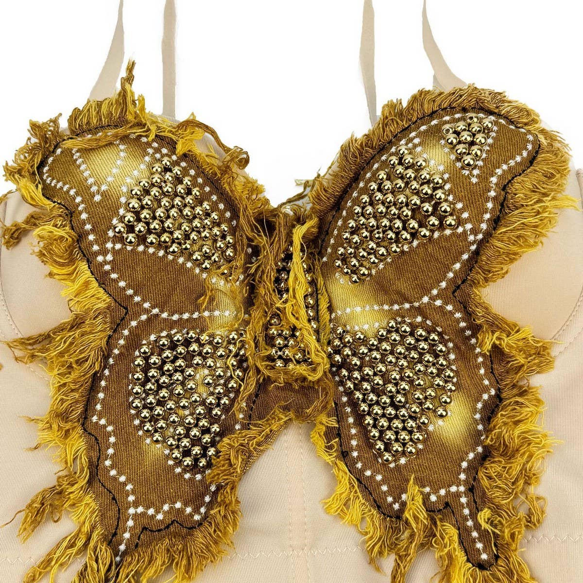 HIGH-END BUTTERFLY CAMISOLE HIGH HERRINGBONE BRA