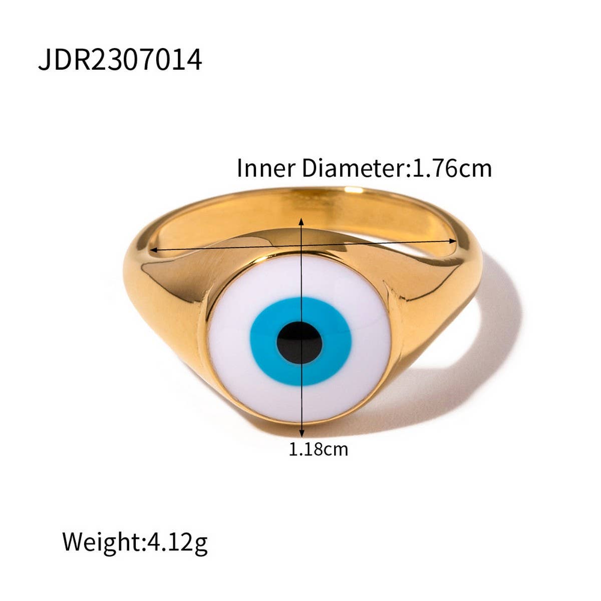 DEVIL'S EYE BLUE EYES RING  RING NON-FADING