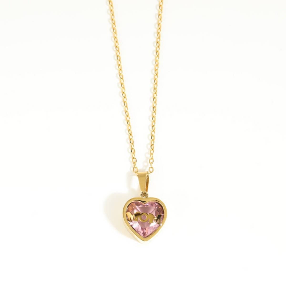 STAINLESS STEEL DECEMBER ZIRCON NECKLACE_CWMM3821