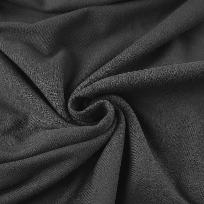 Off-the-shoulder pull-out high-waisted dress