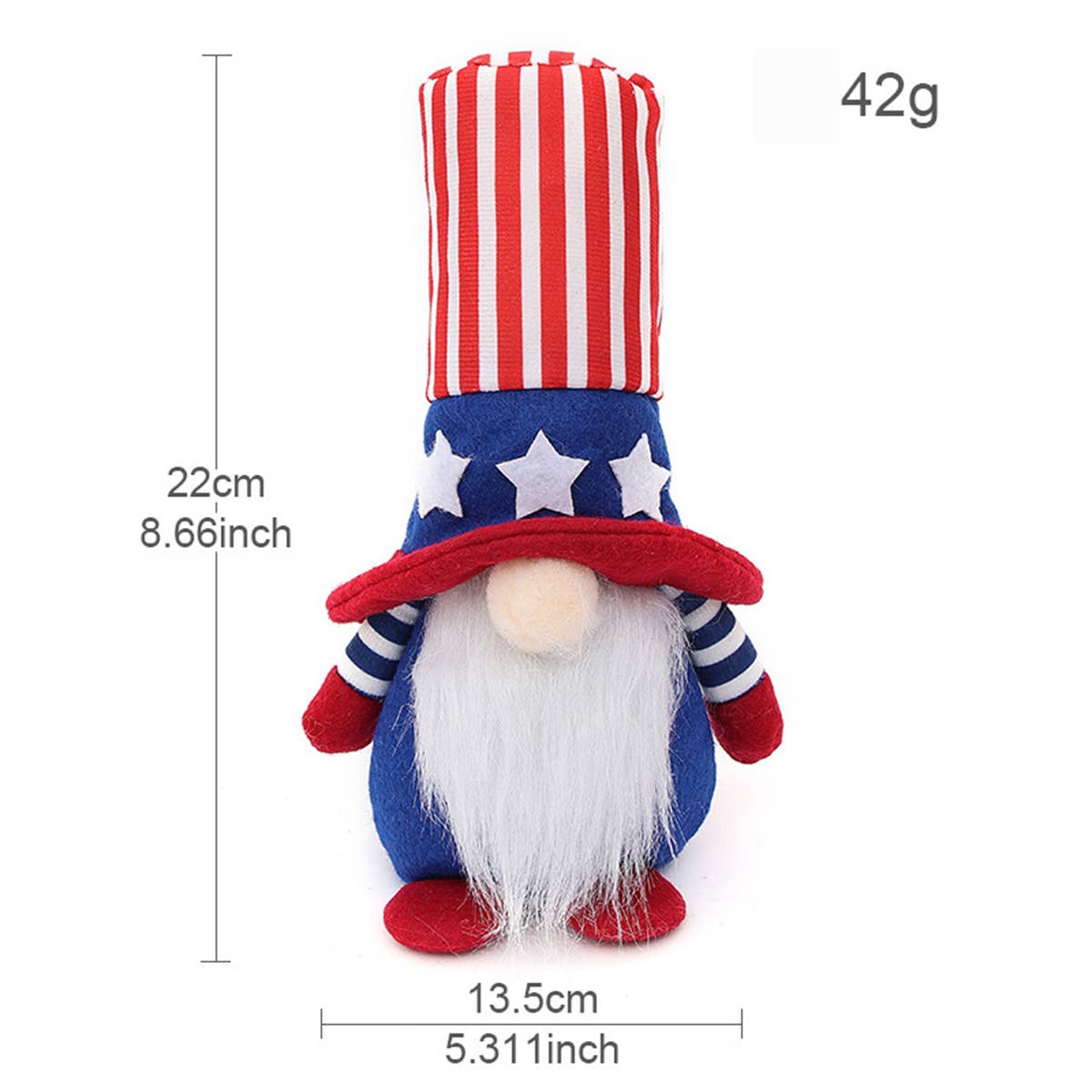 CWMM9495_INDEPENDENCE DAY FIVE-POINTED FACELESS DWARF TOY