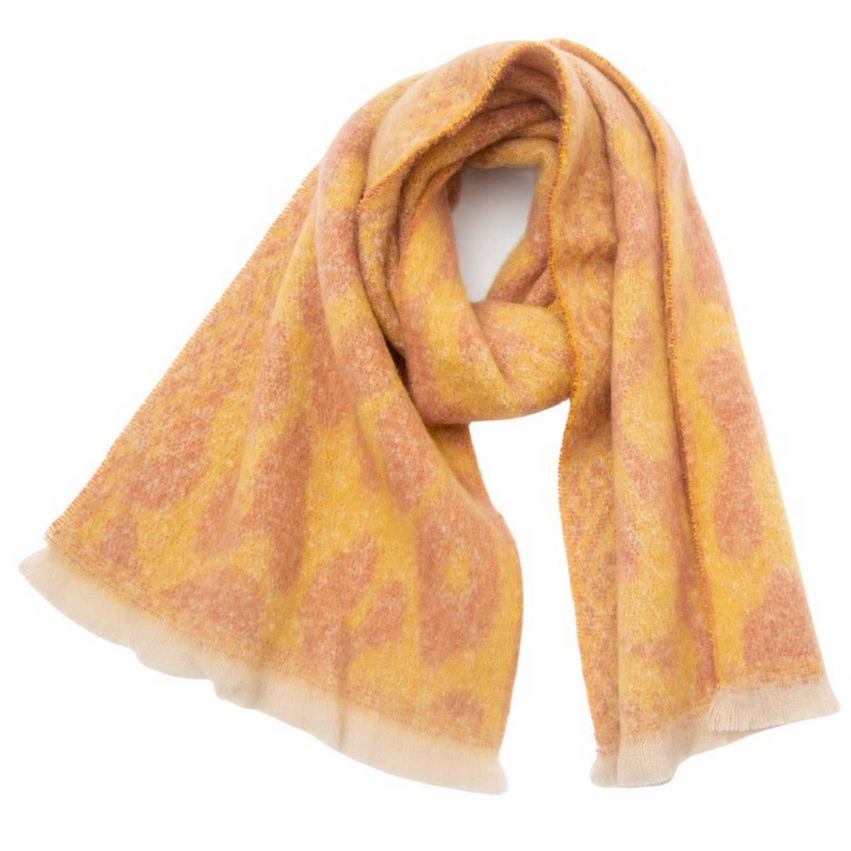 New Jacquard Leopard Print Scarf for Fall & Winter