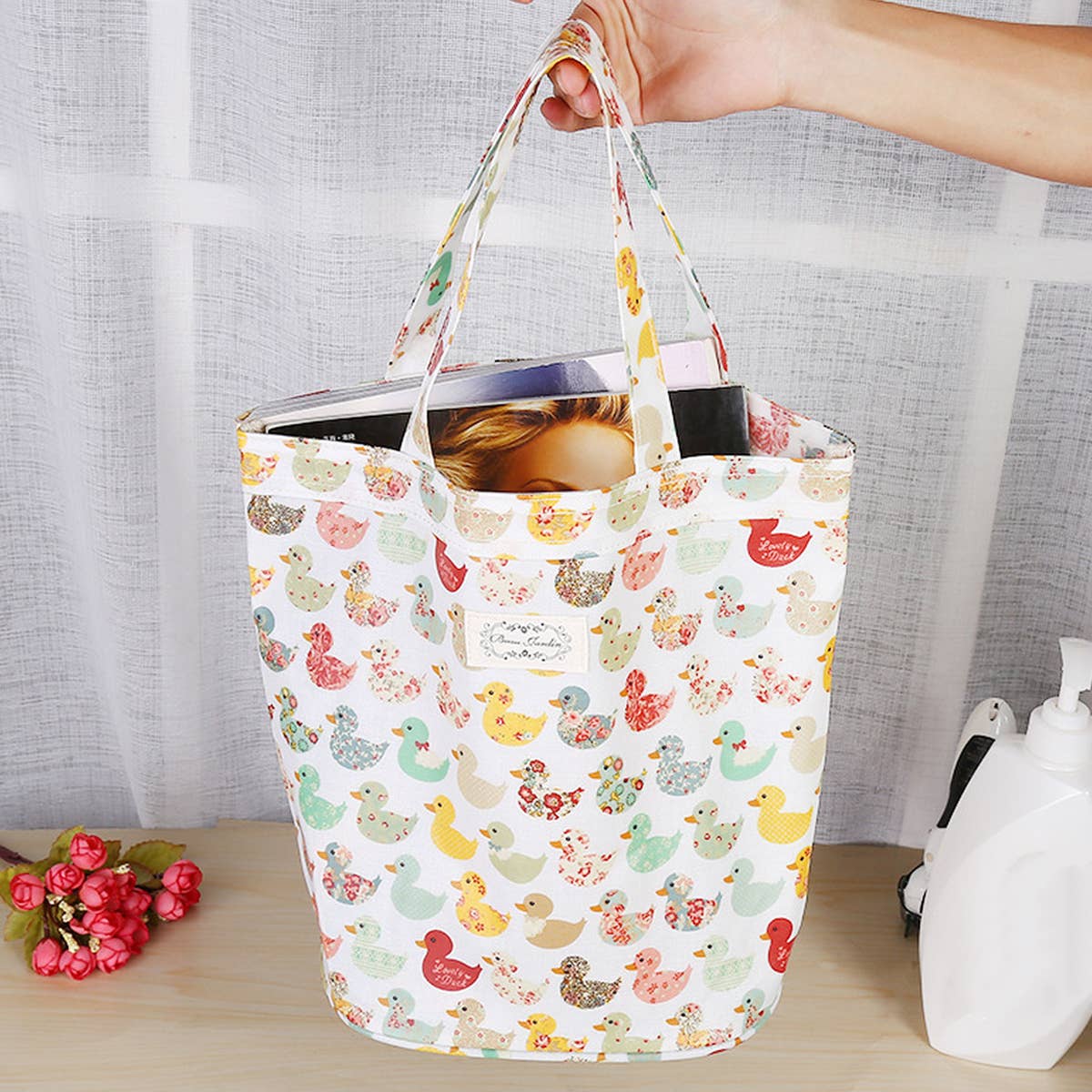 LITTLE DUCK BATH BAG PORTABLE SIMPLE HANDBAG_CUAB0198