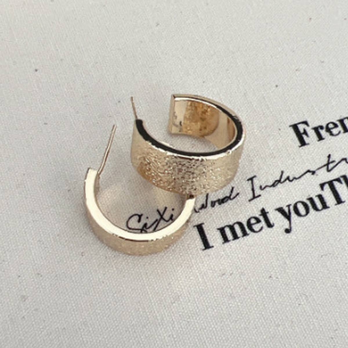 LIGHT LUXURY CURVED EARRINGS