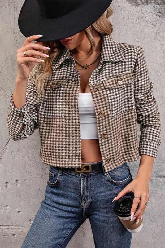 CWOJA1537_FROSTED SHORT VINTAGE COLOR-MATCHING JACKET