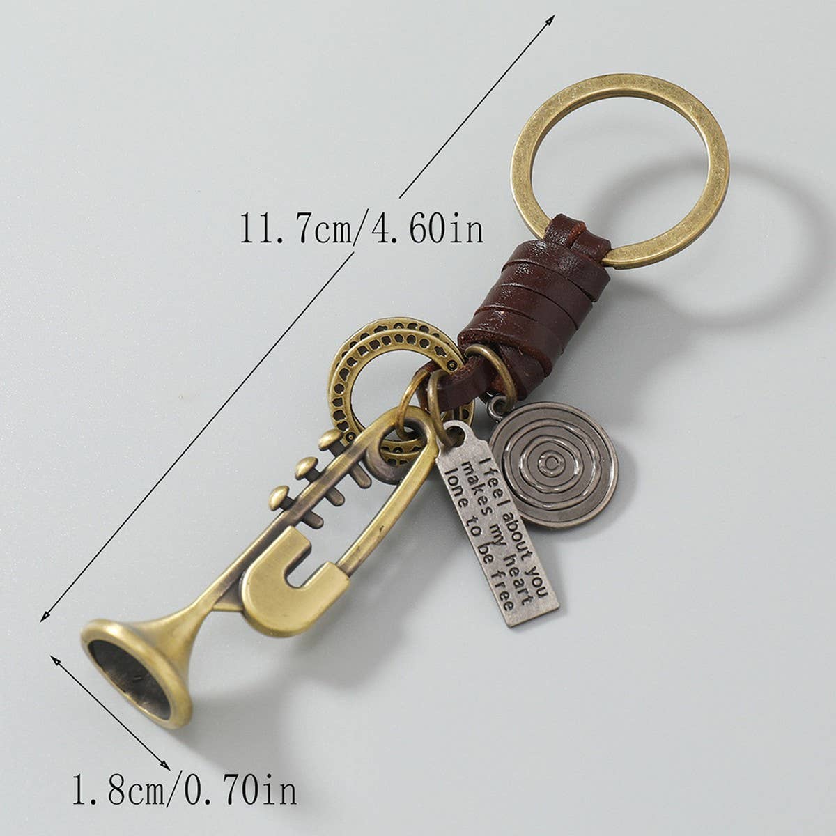 CREATIVE MUSICAL INSTRUMENT PENDANT KEYCHAIN