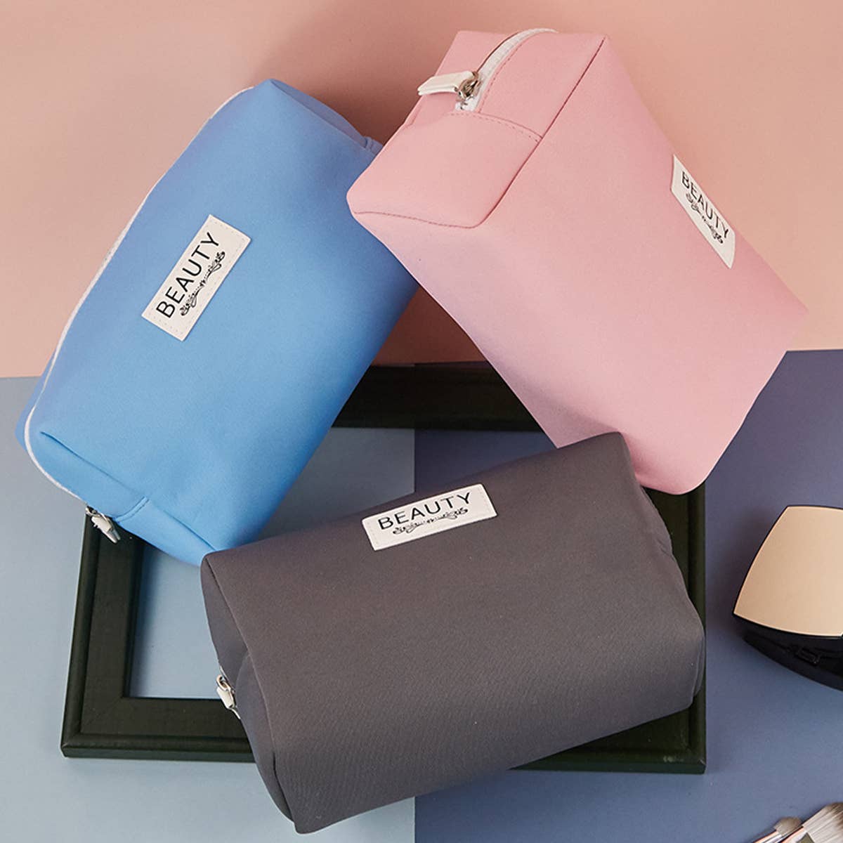 LARGE CAPACITY STORAGE BAG ZIPPER MAKEUP BAG_CWAB1443