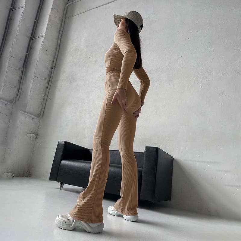 SOLID COLOR SLIM-FIT JACKET TROUSERS TWOPIECE SET