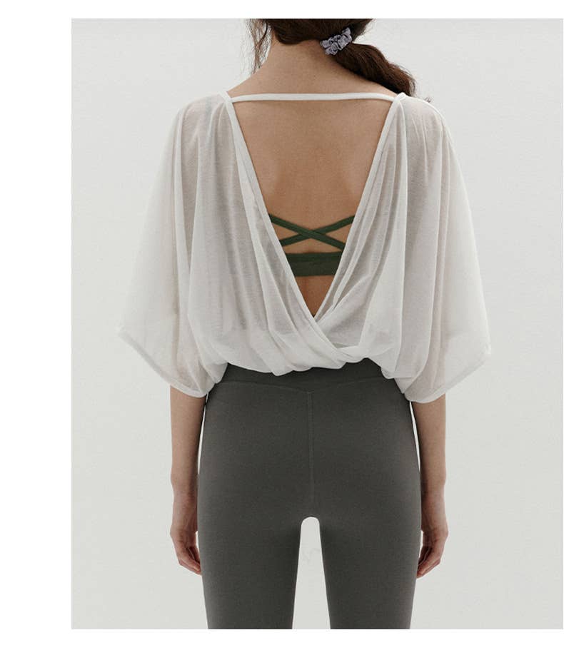 Sports blouse Tencel breathable running sunscreen