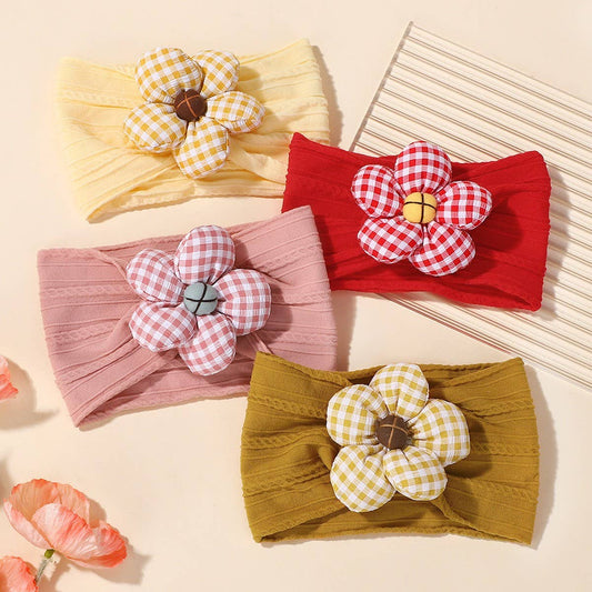 Soft Baby Headband with Flower ??Nylon Stretch_CWAHA6721