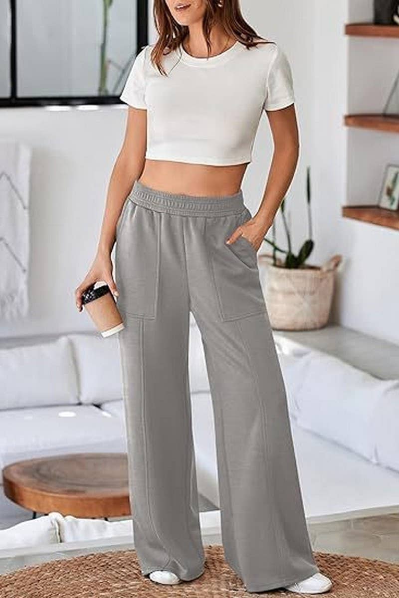 CWBLP01043_CASUAL HIGH WAIST WIDE LEG PANTS