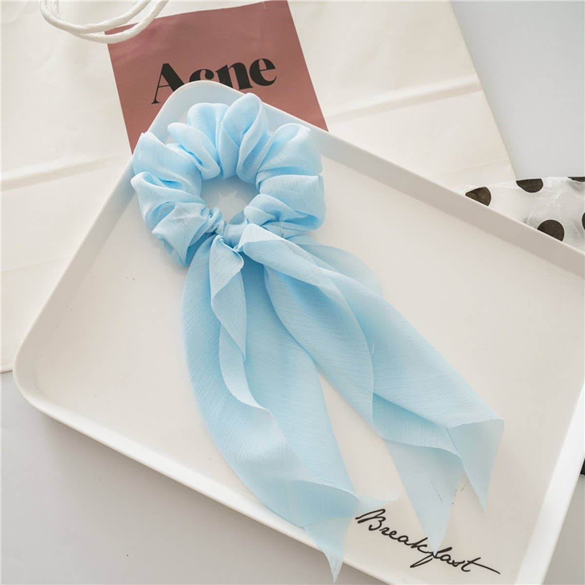 CHIFFON BOW RIBBON TASSEL HAIRBAND HAIRACCESSORIES