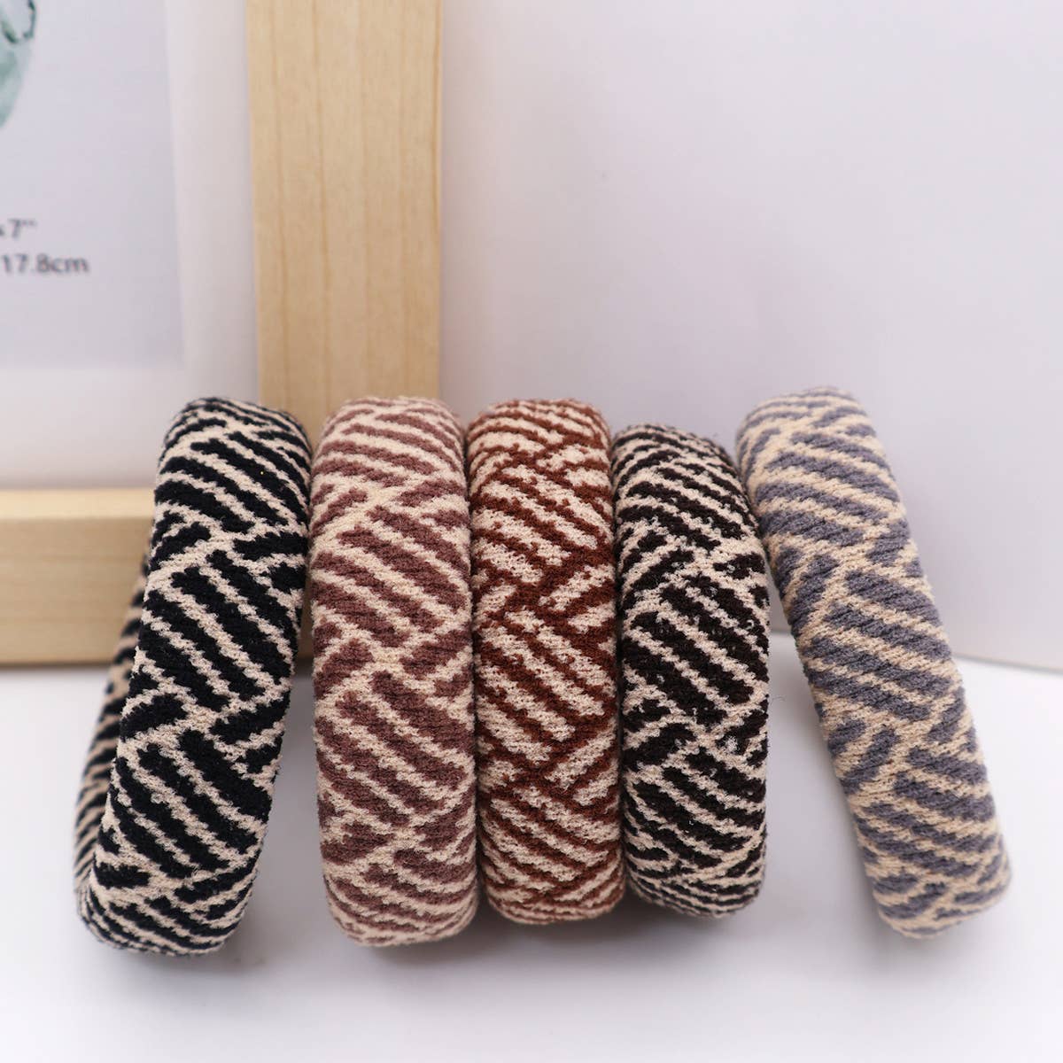 FASHION  WIDENED HAIR TIES(5PCS/BOX)_CWAHA0504