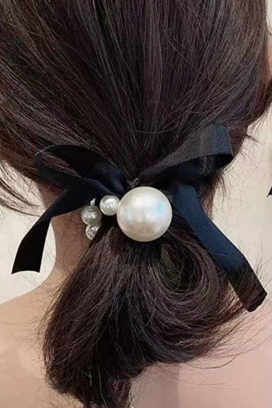 PEARL DECORATION SCRUNCHIES ELASTIC HAIR TIES_CWAHA0145