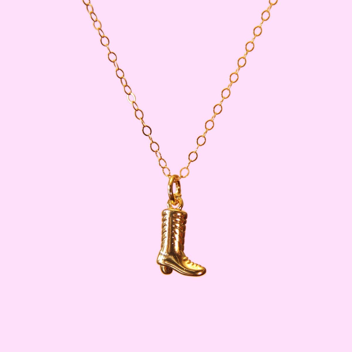Cowboy Boots and Hat Pendant Necklace