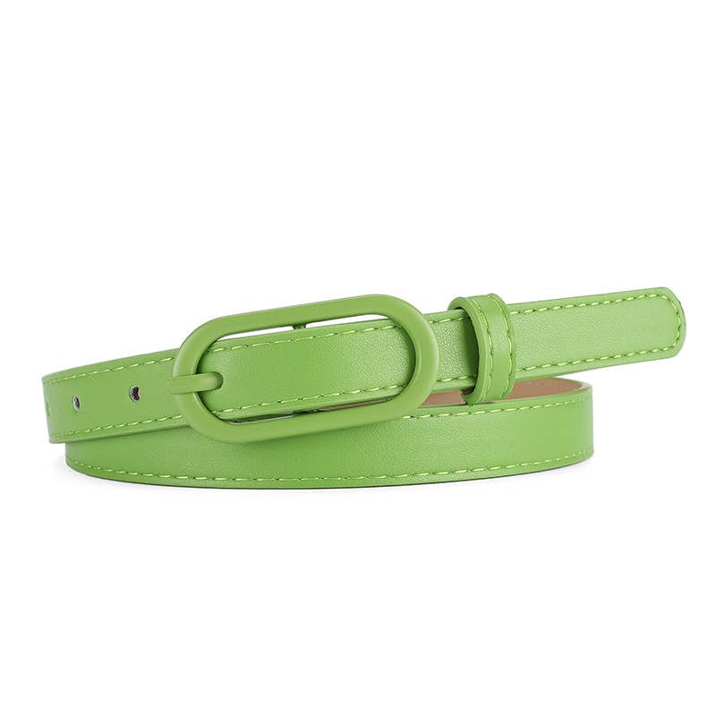 MACARON MATCHING UP PIN BUCKLE BELT FOR WOMEN